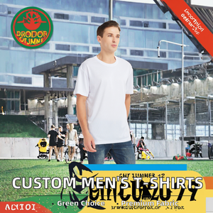 เสื้อยืดผู้ชายปี 2024 แบบเรียบสีพื้น ผ้าโพลีเอสเตอร์ผสมสแปนเด็กซ์ คุณภาพสูง ระบายอากาศได้ดี เป็นมิตรกับสิ่งแวดล้อม แขนสั้น - Product Image 2