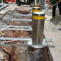 Bollards de sécurité pour voitures, télécommandés, hydrauliques, à levage automatique, pour parking