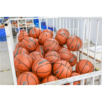 Ballon de basket-ball professionnel de taille officielle avec revêtement en PU durable pour le jeu et les compétitions