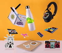 Écusson promotionnel personnalisé en laiton, écologique, avec logo de dessin animé découpé, imprimé numériquement, émail souple, pour téléphone