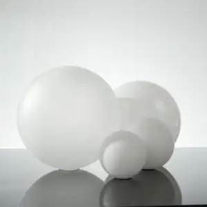 Reemplazo de pantalla de lámpara de cristal de globo de tornillo blanco leche esmerilado G9 soplado a mano transparente personalizado al por mayor para cubiertas de luz de araña