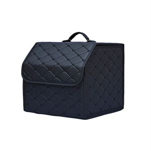 Organisateur de coffre de voiture en cuir PU, boîte de rangement pliable pour une gestion pratique du véhicule - Product Image 1