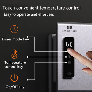 Nghệ THUẬT & metalos màn hình cảm ứng điện nước nóng giá phòng tắm sưởi ấm nhiệt độ không đổi tấm rộng khô thông minh Khăn Tắm Giá - Product Image 3