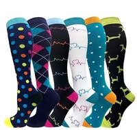 Chaussettes de compression OEM pour hommes et femmes 15-20-30 Mmhg pour le voyage, la course et l'athlétisme.