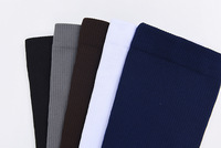 Chaussettes de compression unies pour femmes et hommes, soutien des varices, chaussettes élastiques de course pour infirmières, enveloppement du mollet