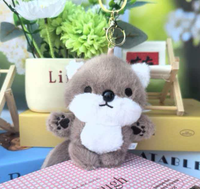 Porte-clés renard en peluche mignon, pendentif porte-clés renard en peluche adorable, jouet porte-clés animal personnalisé pour machine à griffes