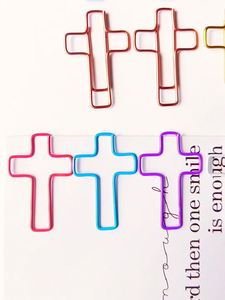 Clips para Papel con Forma de Cruz Multicolores, Marcadores y Clips para Diario con Recubrimiento PET, Listos para Enviar, para Uso en Oficina y Papelería - Product Image 2