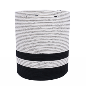 Storage Box Storagebox Cotton Rope Bins Storage Basket 2022 New Style Cotton Rope Storage Baskets For Crafts Toys Towels Nursery Hamper Bin Box PE Foldable Customized Logo Single