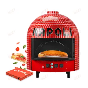 Hot Selling Pizza chain stores Heavy Duty Italian Desktop Mosaic Electric Kiln Pizza Oven Fast Food Restaurant Brick Baking Oven