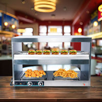 Vitrines de nourriture pour chauffe-poulet populaires Snack Food Display Warmer Showcase avec contrôle de la température