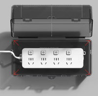 Boîtier de protection étanche sur mesure pour multiprise extérieure, entièrement scellé, idéal pour la recharge dans la salle de bain