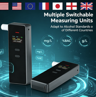 Testeur d'alcoolémie numérique à semi-conducteurs Airsense A5 haute précision, moniteur d'alcoolémie Bluetooth personnel certifié CE