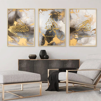 Moderne or impressions sur toile arabe musulman photos affiches calligraphie islamique mur art toile peinture pour salon décor à la maison