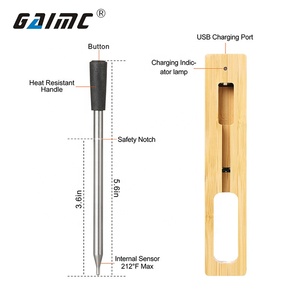 Thermomètre alimentaire sans fil Bluetooth CXL001 avec <span class=keywords><strong>sonde</strong></span> rechargeable et surveillance par application pour la <span class=keywords><strong>cuisson</strong></span> <span class=keywords><strong>de</strong></span> la viande au barbecue et la pâtisserie - Product Image 2