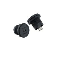 Conector Industrial Tipo C 5A DC IP65, Cable de Datos, Enchufe Circular Hembra, Adaptador de Cable Micro USB Mini para PCB