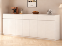 Buffet en bois massif de style moderne avec rangement pour salle à manger, bar et hôtel