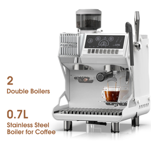 Cafetera Profesional Comercial para Espresso Recién Molido con Espumador de Leche - Product Image 3
