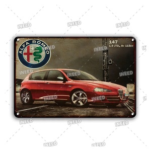 Nuoten — panneaux personnalisables de style ancien de <span class=keywords><strong>voiture</strong></span>, 20x30cm, décoration vintage, rétro, en métal, signes en étain - Product Image 4