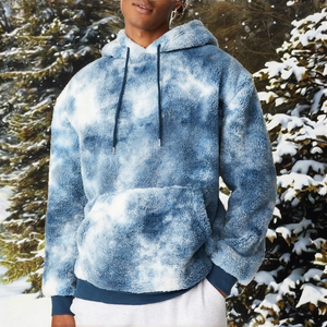 Sudaderas con capucha unisex de franela gruesa forradas, de manga larga, impermeables, transpirables, con cremallera, cálidas para invierno, al por mayor - Product Image 2