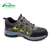 AEGISEC bottes de randonnée en tissu sandwich avec orteil de sécurité résistant à la perforation chaussures de travail légères pour hommes