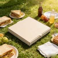 Boîtes à pizza en carton ondulé imprimées, compostables, résistantes à la graisse, tailles personnalisées de 7 à 18 pouces, vente en gros SP3944 pour les entreprises de restauration