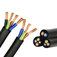 Câble d'alimentation industriel flexible H05VV-F, norme européenne, 300/500V, PVC, multiconducteurs, cuivre sans oxygène, CE CPR, pour usage domestique