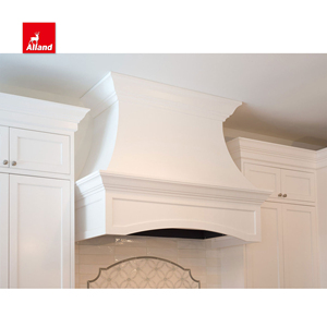 Mobile da <span class=keywords><strong>Cucina</strong></span> Cinese Economico con Cornice Decorata a Perline, Colore Grigio, Pannello Incassato con Mensole Aperte, Soluzioni di Arredamento - Product Image 6