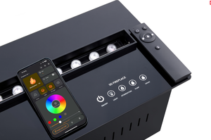 <span class=keywords><strong>Chimenea</strong></span> Eléctrica 3D con Efecto de Llama <span class=keywords><strong>LED</strong></span> de 64 Colores, Panel Plano, Fácil Instalación, Certificación CE, <span class=keywords><strong>Chimenea</strong></span> Doméstica de 1.5m - Product Image 4