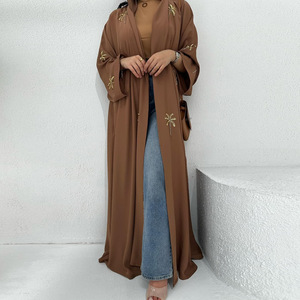 Ensemble Abaya Élégant Grande Taille 2026 Nouvelle Collection – Kaftan Femme à Manches Longues et Bordure Dentelle, Tenue de Soirée Formelle Musulmane - Product Image 3