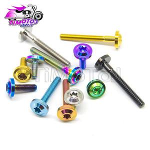 Vis en alliage de titane à tête de disque Tmj fleur de prunier pour la Modification de moto tête M6 série 16mm ventes directes d'usine - Product Image 4