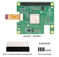 Kit de Acelerador de IA Raspberry Pi Al HAT+ Hailo-8L/Hailo-8 NPU 13/26TOPS INT8