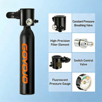 Nouveau modèle 2026 très demandé : Mini-bouteille de plongée portable 0,5 L, 3000 PSI, rechargeable, pour 6 à 10 minutes d'autonomie respiratoire