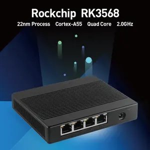 Routeur de voyage Portable Openwrt avec Ports Ethernet à double gbps 4 go Lpddr4 basé sur le mini routeur Rk3568