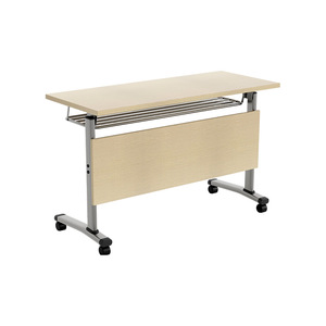 Table de formation mobile Kerun Furniture pour salle de classe avec roulettes, bureau modulaire à panneaux, table de réunion de bureau pliable multi-personnes - Product Image 2