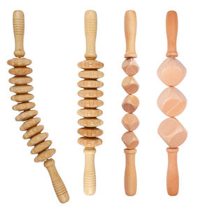 <span class=keywords><strong>Kit</strong></span> d'outils <span class=keywords><strong>de</strong></span> massage professionnel en bois pour la madérothérapie anti-cellulite et le drainage lymphatique du corps, adapté au dos, au cou et au visage. - Product Image 2