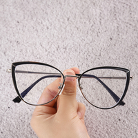 Gafas de Sol 8217 Modernas con Montura Metálica Estilo Ojo de Gato, Lentes Fotocromáticas, Anti Luz Azul, Montura Óptica para Mujer, Venta al Por Mayor