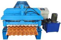 Machine de formage de rouleaux de tuiles en acier galvanisé entièrement automatique pour le Chili, le Pérou et l'Argentine