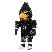 Peluche Corbeau en Coton Rembourré, Peluche Personnalisable en Forme de Corbeau, Peluche Corbeau Habillé avec OEM ODM