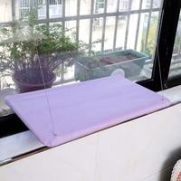 Hamac pour chat respirant toutes saisons avec ventouses, tapis suspendu amovible et lavable pour usage intérieur, accessoires pour animaux de compagnie