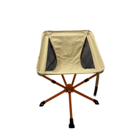 Chaise de camping compacte ultralégère en aluminium 7075 pliable pour pique-nique, mobilier d'extérieur, petite quantité minimale de commande, offre spéciale