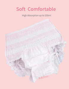 Mujeres que usan pañales panty para damas ropa interior femenina Tipo desechable servilletas sanitarias pantalones dama con Período de almohadilla menstrual - Product Image 2