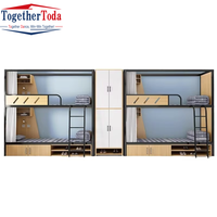 Litera superior e inferior duradera para cuatro personas, diseño de cápsula espacial, camas de dormitorio para estudiantes, escuela, Hotel y apartamento, dormitorios