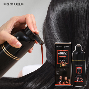 Shampoo colorant capillaire à l'huile d'argan pour <span class=keywords><strong>cheveux</strong></span> noirs et bruns, couvre les <span class=keywords><strong>cheveux</strong></span> <span class=keywords><strong>gris</strong></span> et blancs, sans tache sur la peau, pour hommes et femmes - Product Image 6
