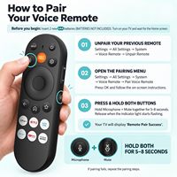 Télécommande vocale de remplacement XRT290/WRT290 pour téléviseurs intelligents VIZIO et compatible avec les téléviseurs ONN séries D/M/P/V, FHD, 4K