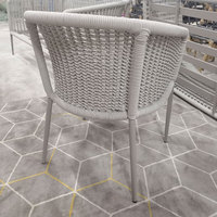Chaise en rotin d'extérieur, fauteuil de jardin, chaise de loisirs en poly rotin simple et double, chaise blanche