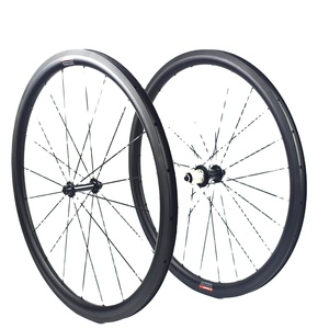 Superteam — roues de bicyclette Airwolf 700C légères en carbone, 38MM de profondeur <span class=keywords><strong>25MM</strong></span> de largeur, avec finition mate Ud - Product Image 1