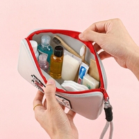 Sac fourre-tout étanche grande capacité en silicone avec fermeture éclair, style influenceur, motif déesse de dessin animé, pour téléphone, monnaie et maquillage pour femme