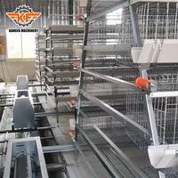 Cages à poulets industrielles populaires, galvanisées à chaud, 3x3, cages de transport pour poules pondeuses