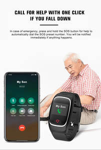 NH66 SOS GPS пожилые умные наручные часы с обнаружением падения артериального давления и температуры кислорода водонепроницаемые Смарт-часы на заказ - Product Image 5
