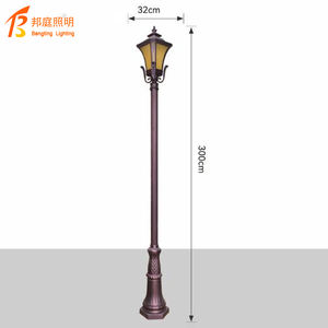 Linterna de jardín al aire libre IP65 impermeable Garden Villas, lámparas de jardín comunitario, luces de césped de 6 esquinas lámparas de jardín de estaca - Product Image 1